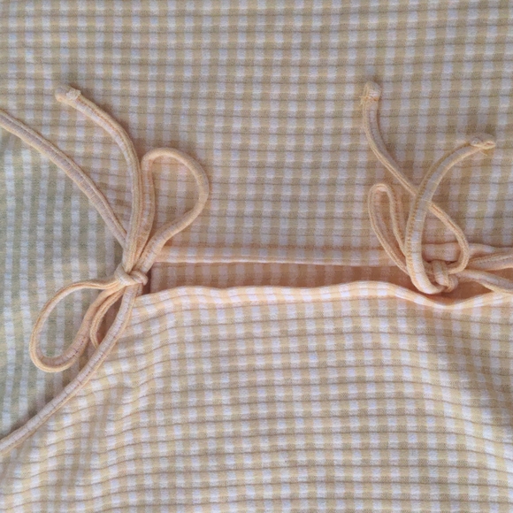 Madewell Gingham Now Yellow Top - Picture 5 of 6